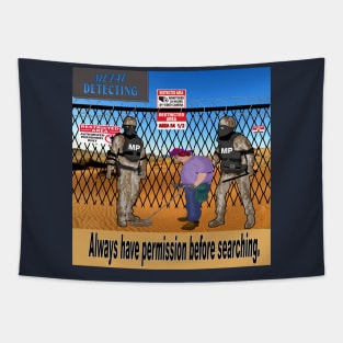 Metal Detecting Rules Tapestry