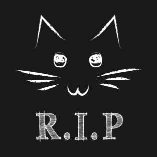 Chalk Kitty R.I.P. T-Shirt