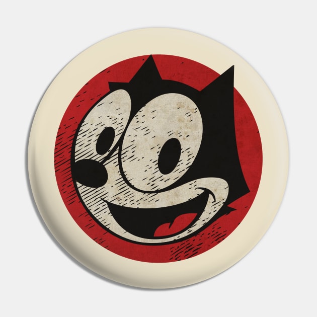 Vintage Felix Cat Pin by CTShirts