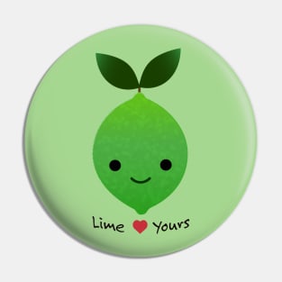 Lime Yours Cute Kawaii Lime Pin