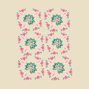 Flowers batik pattern T-Shirt