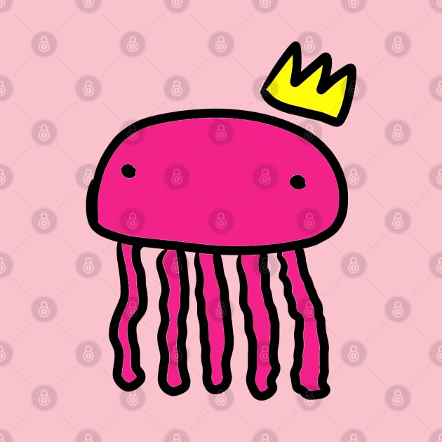 Simplistic Jellyfish Crown Doodle by Seadoodle