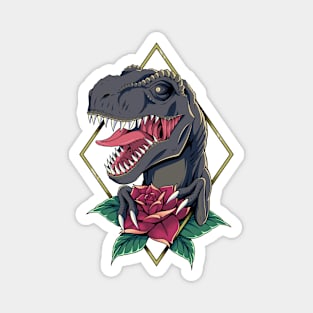 Rex and Roses Magnet