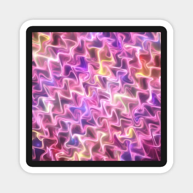 Pink waves Magnet by krinichnaya