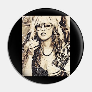 Stevie Nicks Comic Pin