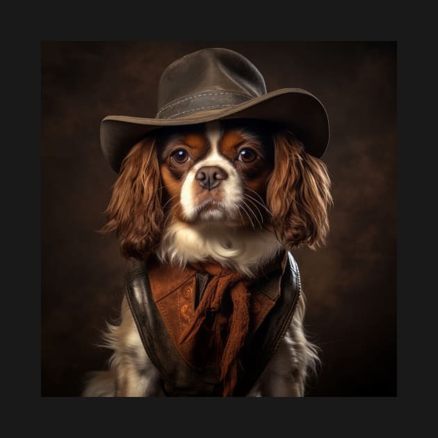 Cowboy Dog - Cavalier King Charles Spaniel by Merchgard