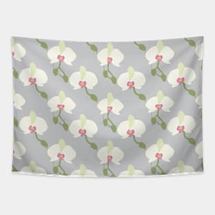 Ethereal White Blossoms Tapestry