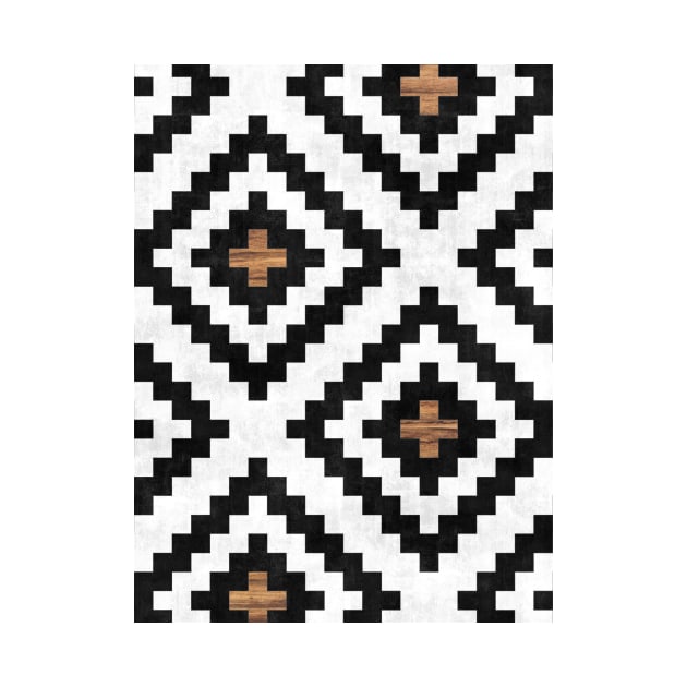 Urban Tribal Pattern No.16 - Aztec - Concrete and Wood by ZoltanRatko