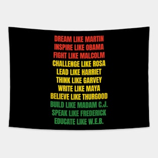 African American leaders of black history month Tapestry