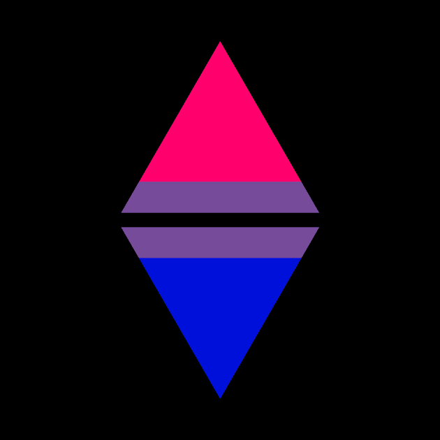 #nerfingwithpride Auxiliary Logo - Bisexual Pride Flag by hollowaydesigns