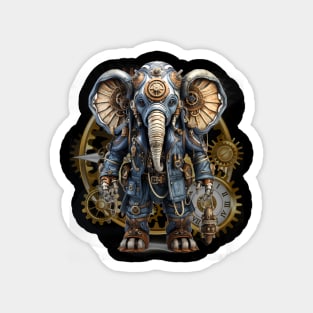Steampunk Elephant Animals Magnet