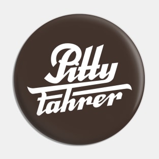 Pitty driver / Pitty driver logo (white) Pin