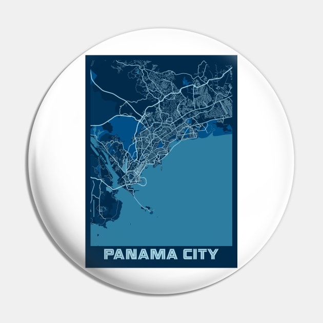 Panama City - Panama Peace City Map Pin by tienstencil