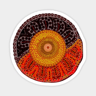 Australian Aboriginal Sun Magnet