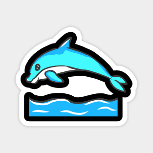 cute dolphin design whale fish animal welfare dolphin Magnet