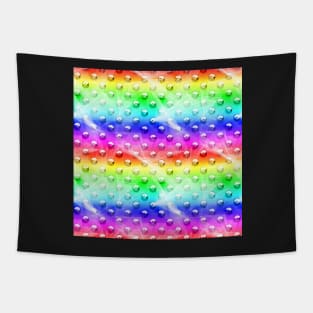 Rainbow Metal With Lazer Lines Tapestry