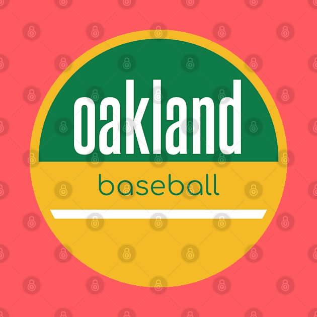 Oakland baseball by BVHstudio