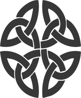 Celtic Shamrock Tribal Knot In Gray Magnet