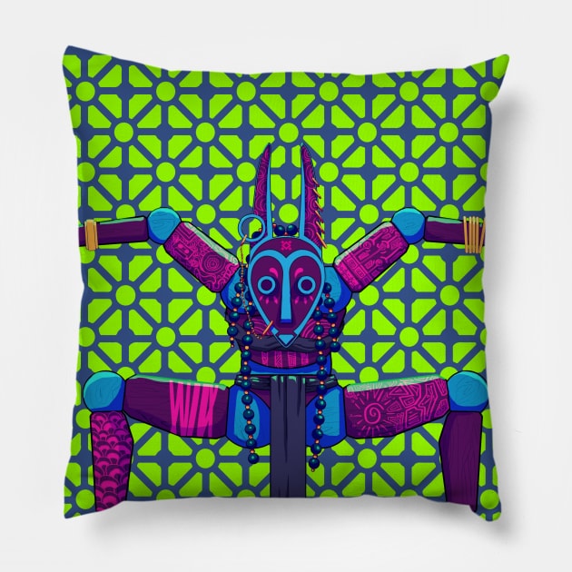 Mask Musiki II Pillow by ZutZut