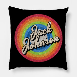 Vintage Style circle - Jack Johnson Pillow