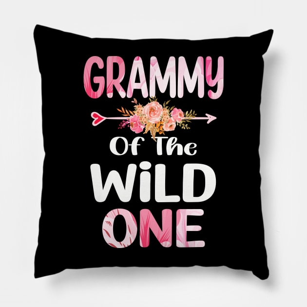 grammy of the wild one grammy Pillow by Bagshaw Gravity