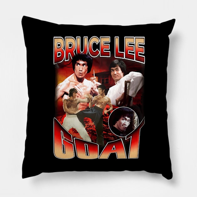 Be Water Lee Legend Bruce Movie Jeet Kune Do Pillow by Garmentcrooks