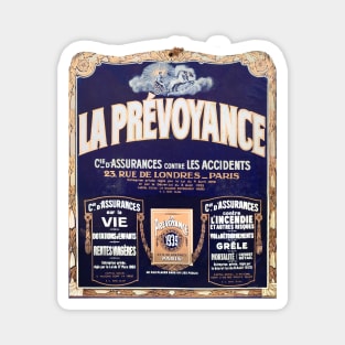 Accident Insurance, vintage French Poster Magnet