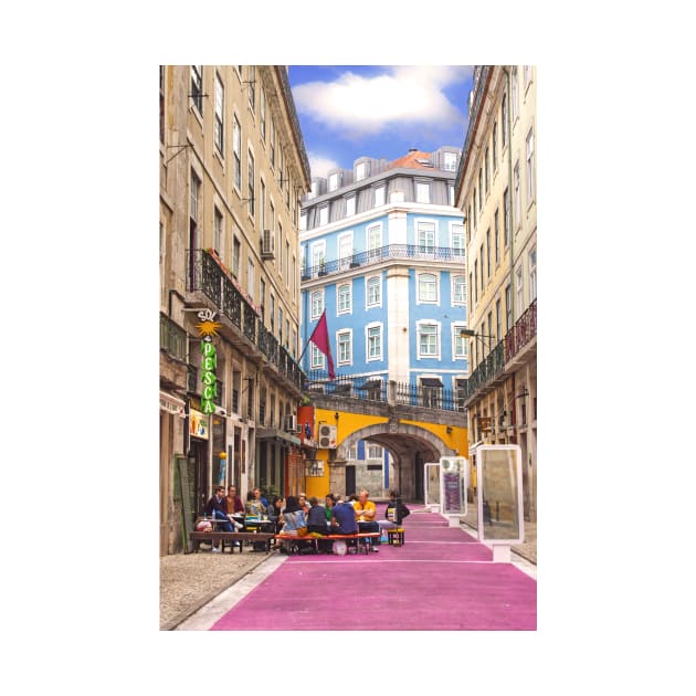 Rua cor de rosa. Pink street. Cais do Sodré. Lisbon by terezadelpilar