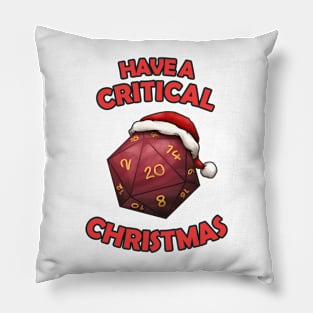 Have a Critical Christmas D20 Pillow
