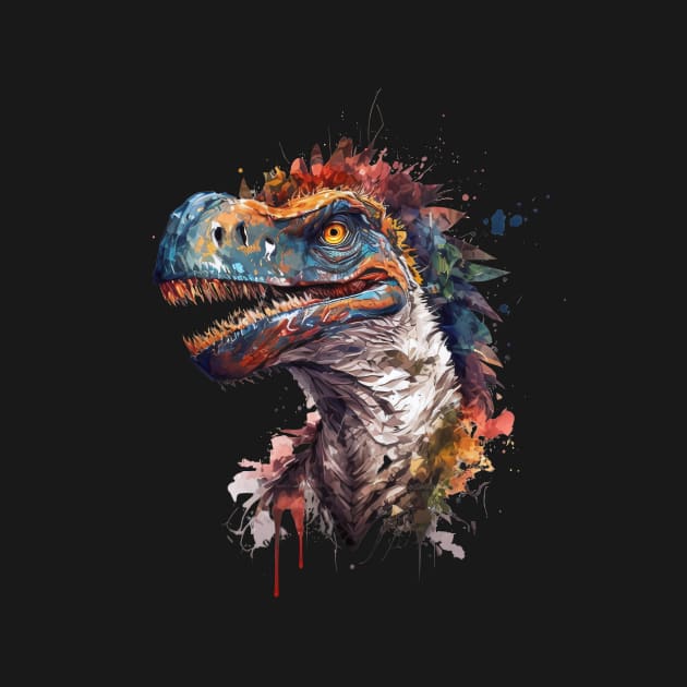 very detailed dinosaur head focus by Southwengker