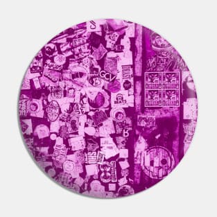 Pink Street Sticker Pop Art NYC Pin