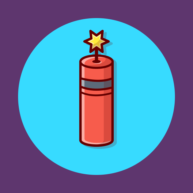 Bomb Cartoon Vector Icon Illustration (3) by Catalyst Labs