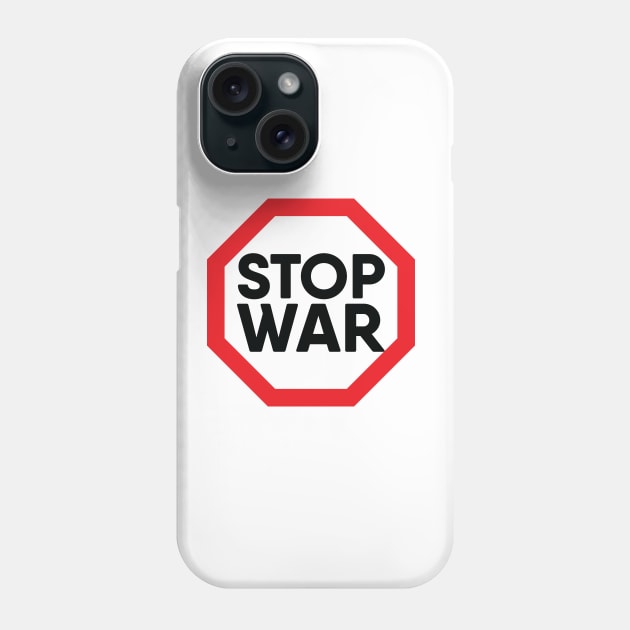 Stop war, I stand with Ukraine Phone Case by qrotero