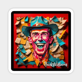 Hank Williams // Paper Art Magnet