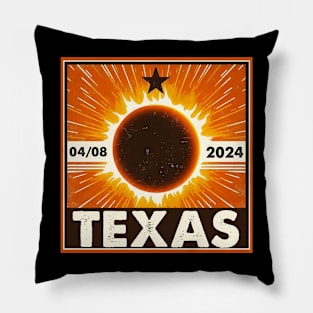 Texas solar eclipse 2024 Pillow