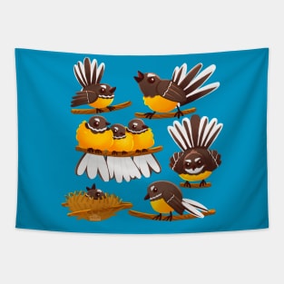 Angry fantail pattern Tapestry