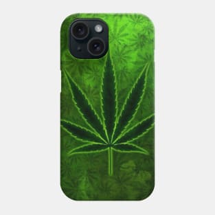 Cannabis leaf art Phone Case