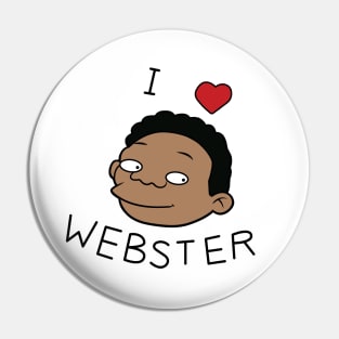 Flander's I LOVE WEBSTER Pin