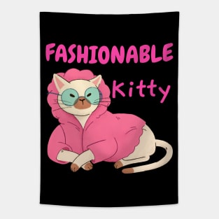 Fashionable Kitty Tapestry