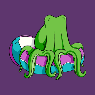 Summer Octopus Pool Fun T-Shirt