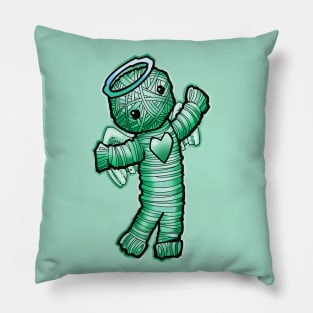 green yarn doll angel Pillow