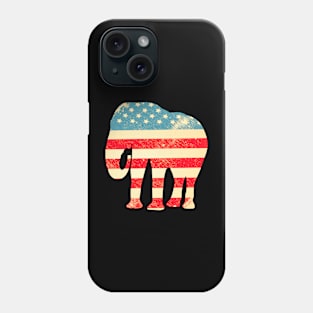 American Flag Elephant Phone Case