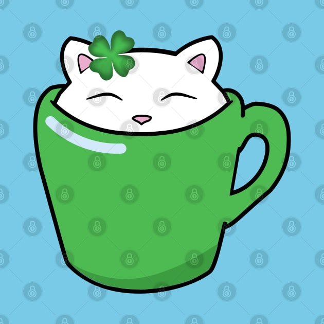 Cute St Patrick's day cat by Purrfect