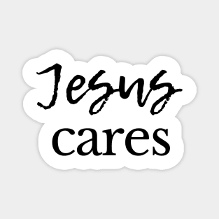 Jesus Cares Magnet