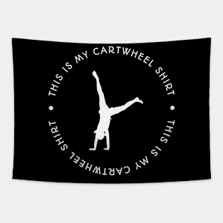 Cartwheel Shirt Gymnastics Gymnast Tapestry