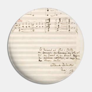 Debussy | Claude Debussy original handwritten score | 2 of 2 Pin