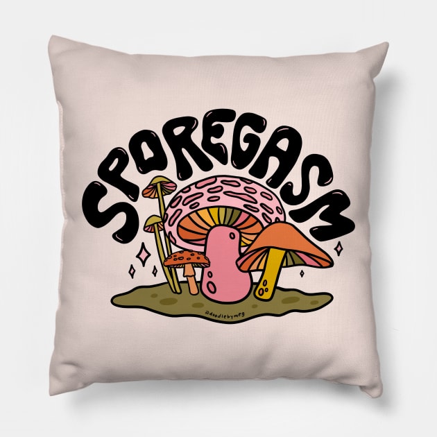 Sporegasm Pillow by Doodle by Meg