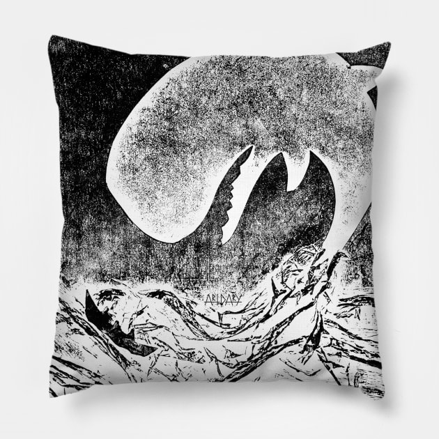 Moby Dick Ruins the Boat Pillow by ArtDary