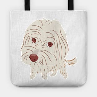 Big Head Maltipoo Dog Tote