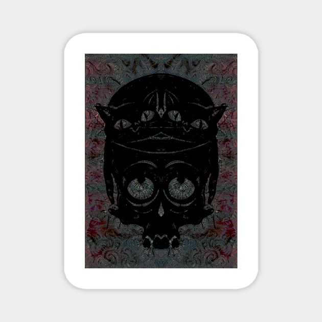 Glitchskull Magnet by Donkeh23